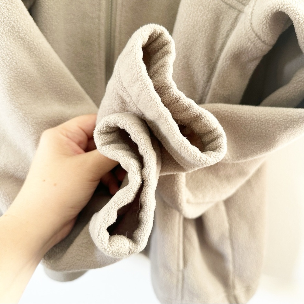 Columbia Men's Full Zip Mock Neck Fleece Jacket Beige L - Picture 5 of 7